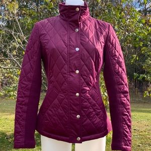 Lightweight Plum Puffer Jacket